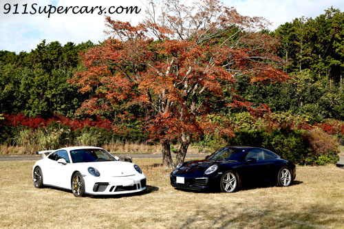 愛車ポルシェの撮影会 911カレラとgt3をプロのカメラマンに撮影して頂く