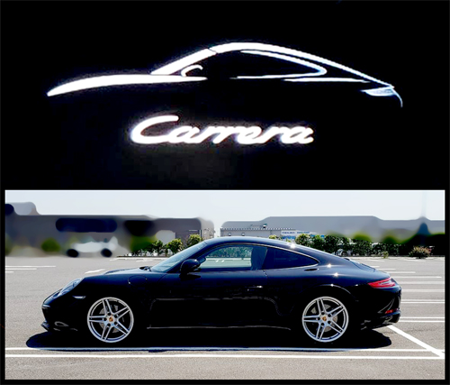 ポルシェ911カレラのシルエット