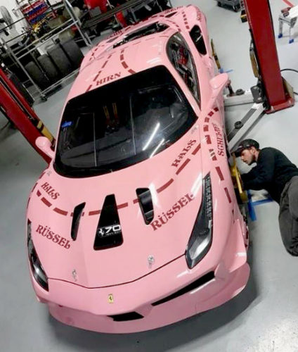 ポルシェ ピンクピッグ 陶磁器 Porsche PINK PIG 貯金箱 レア品