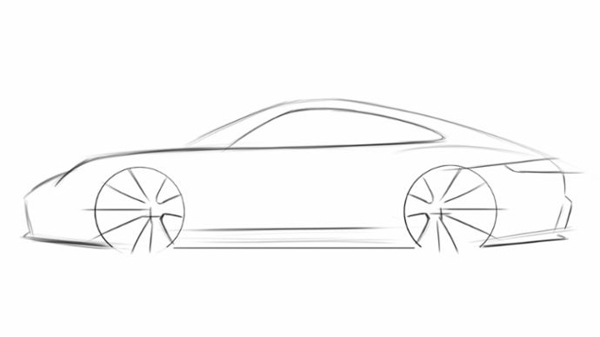 自動車のデザイン ポルシェ911の描き方